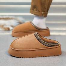 Platform Fluffy Slippers Men Women House Flats Fashion Plush Winter Designer Shoes Man Home Couple Casual Footwear