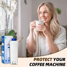 NEXBOR STREAM Filtro de máquina de café, 3 unidades de filtro de agua de repuesto, filtro de agua compatible con DeLonghi ECAM, ETAM, ESAM, EC y series BCO, filtro de agua para jarra y dispensador de agua, DeLonghi DLSC002, DLS C002 ECAM ESAM ETAM BCO EC EC680 EC800