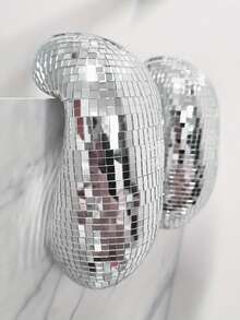 1 قطعة كرة ديسكو بأسلوب بوهيمي - مكسر ضوء ملون للكريسماس والأعراس وعيد الحب وغيرها - ديكور زجاجي معلق
