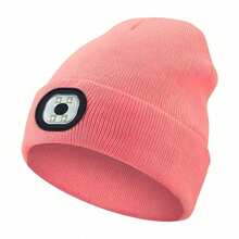 1pc Brimless Poo Hat With Light, Winter Headlamp Warm Hat, Unisex USB Rechargeable 4 Led Flashlight Hat, Removable And Washable Design, Creative And Practical Gift For Men, Women And Teenagers Cool Gift For Outdoor Skiing Hunting Camping Hiking Running Fishing - Multi-color-lED Headlight - View 14