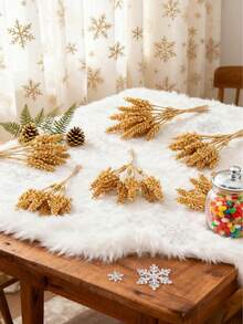 1/3/5/250 Stück künstliches kleines goldenes Blattbouquet, DIY Blumenkranz Material, Hochzeitsdekoration, Heimdekoration, Valentinstag Geschenk, Neujahrgeschenk, Süßigkeitenverpackung, Geburtstagstorte Dekoration Material, Heim- und Bürodekoration für Feiertage, Tischdekoration, Bauernhaus Weihnachtsmittelpunkt Küche Esszimmertisch Dekoration, Herbstdekoration Zuhause, Winterdekoration, Halloween Dekoration, Weihnachtsdekoration, Geburtstagsgeschenk