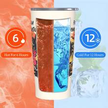 40oz/20oz Totenkopf & Hawaii-Stil Edelstahl Thermobecher - Isolierter Reisebecher für Väter, Halloween & Erntedankgeschenk, wiederverwendbare Kalt-/Heißgetränkeflasche für Camping, Wandern, Literaturliebhaber