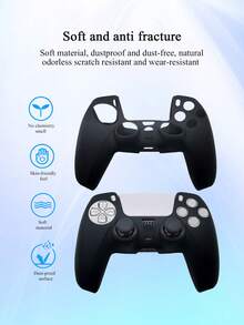 1 Set: 1pc PlayStation5 Controller Storage Bag + 1pc Game Protective Case + 10pcs Joystick Cap, Anti-Slip, Anti-Drop, Waterproof, Dustproof, Scratch-Resistant, Enhancing Gaming Experience