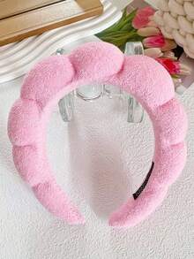 Spa Headband 1 Pcs For Women-Girls, Autumn New Arrivals  Makeup Sponge Headband, Non Slip Face Wash, Skincare-Padded Soft Thick Terry Cloth Hair Band Accessory 1 Pcs Fashion Hair Accessory Day Gift Headwear Cute Hairaccesories Stretch Headband Hair Accessories(Pink)Autumn New Arrivals