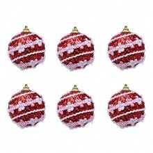 6 Piezas Bolas de Navidad Bolas de Burbujas Decoración Creativa del Árbol de Navidad Colgante de 6cm Bolas con Puntos de Colores Navideños Colgante Decoraciones Navideñas para el Hogar Regalos de Navidad Decoración Navideña