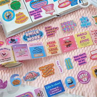 1 rollo de pegatinas de colores con temática vintage de "En el futuro", de 1.46"Ancho*118"Largo/Rollo, pegatinas decorativas para diario, planificador, pequeños negocios, embalaje