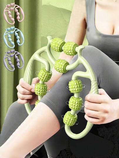 Leg Massager, Leg Roller Shaper With 9 Massage Wheels, Calf Muscle Relaxer And Gym Accessories Yoga Roller For Thigh Muscle Relaxation, Sports, Gym, Home Exercise, Massager, Massage Muscle Stretching Relaxation Massage Equipment