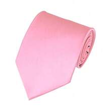 New Hot ! Solid Color Plain Classic Necktie Men's Tie,ZXCFTE - 15-pink - View 2