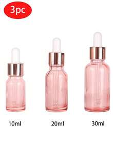 1个/3个装玻璃滴管瓶，精华液可灌装瓶，化妆品混合容器，带刻度滴管的空瓶，容量5毫升-100毫升，试剂眼药水玻璃瓶，香薰液瓶，旅行装灌装瓶，5-100毫升可灌装化妆品容器，滴管瓶，精华液瓶，化妆品样品瓶，玻璃化妆品瓶 - 彩色 - 查看 21