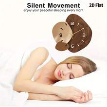 1pc Modern Minimalist Luxury 2D Flat Wall Clock, Super Silent Quartz Movement, No Ticking Sound, Decorative Silent Wall Clock Suitable For Living Room, Bedroom And Office, Fashionable Bedroom Wall Clock Decor, Unique Personalized, Ultra-Clear Time Reading, Ideal For Living Room, Bedroom, Office, Studio, Home, Study, Kitchen And Cafe Clock Decoration, Perfect Decorative Gift For Friends And Family.