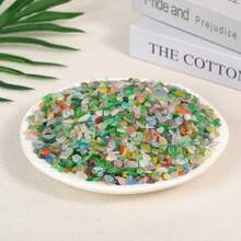 Assorted Colorful Agate Aquarium Gravel Mix, Polished Crystal Stone Chips, Spiritual Energy Balance Gemstone, Filler For Flower Pots, Vases, Fountains, Fish Tanks, Potted Plants Decor