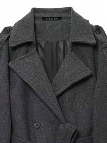 Seelio 秋冬新款女装时尚经典双排扣风衣外套毛呢大衣