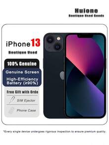 Used Apple IPhone 13 Midnight Premium Used Apple IPhone - Gaming Ready, Dual SIM 4G, 95% New Condition,Genuine Screen & High-Efficiency Battery (≥90%) - Black - View 11