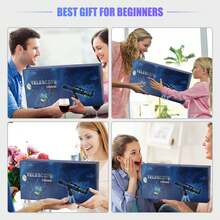 Astronomisches Teleskop, hochauflösendes Sternbeobachtungsteleskop, Primärteleskop, ausgestattet mit einem 45-cm-Stativ, geeignet als Geschenk für Freunde