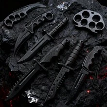 2025 New M9 Plastic Knife Model Tactical Training Soft Knife Plastic Soft Equipment Props Military Enthusiast Decoration Model Combat Knife Birthday Gift, Holiday Toy, Gift - Multicolor - View 1