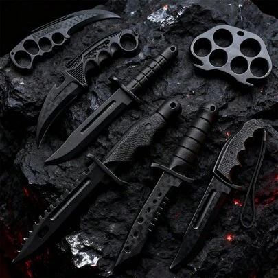 2025 New M9 Plastic Knife Model Tactical Training Soft Knife Plastic Soft Equipment Props Military Enthusiast Decoration Model Combat Knife Birthday Gift, Holiday Toy, Gift