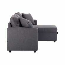 Sofá Cama Easy Living con Almacenamiento Segovia Gris Claro - Gris Claro - Ver 2