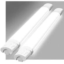 homefire 2 LED Ceiling Light Damp-Proof Light 90CM - Long Workshop Lamp IP65 Waterproof Cellar Lamp 24W 5000K Damp-Proof Lamp Ceiling Lamp For Office Bathroom Garage Cellar Workshop - 白色-2 - 查看 10