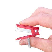 Stainless Steel Thumb Knife For Garden, Finger Ring Knife For Picking, Vegetable Harvesting Tool, Random Color - Red - View 12