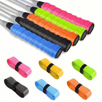 3 Pieces Set Of Durable And Non PU Grip Tape, Suitable For Badminton Rackets, Tennis Rackets, Fishing Rods - Portable, Easy To Install Hand Glue - Multi-Color High Adhesive Strips, Perfect Multifunctional Gift
