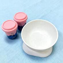 Non-Slip Ceramic Tilted Pet Bowls With Stand For Dogs And Cats-Reduces Neck Strain And Improves Digestion-Cute Design Anti-Overturning Ceramic Cat Food Bowl Water Drinking Basin For Indoor Cats