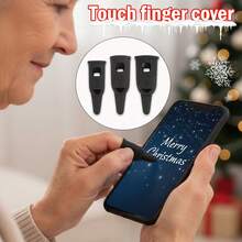 Christmas Touch Screen Silicone Finger Fingertips, Thumb Sleeve Finger Accessories Anti-Sweat Breathable Screen Anti-Sweat - Multicolor - View 2