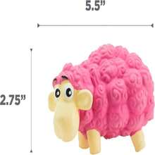Outward Hound Tootiez Sheep Grunting Latex Rubber Dog Toy, Small - MàuF - Xem 6