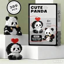 1 Conjunto DIY Série Panda Fofa, Múltiplos Métodos de Construção em 1 Caixa, Brinquedo de Blocos de Construção de Lazer, Blocos de Construção de Quebra-cabeça com Tema de Panda, Brinquedo de Criatividade, Ideal para Feriados, Ano Novo, Blocos de Construção de Animais de Estimação Interessantes para o Festival da Primavera, Desafio de Construção Pequena Divertida, Cultive Habilidades Manuais e Cerebrais, Conjunto de Blocos de Construção, Brinquedo DIY Decoração Doméstica Criativa, Conjunto de Blocos de Construção para Adultos, Presente Perfeito para Feriados, Aniversário, Presentes de Natal