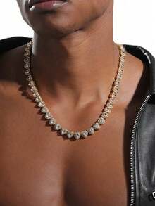 مجموعة مجوهرات كوبية على شكل قلب بطراز الهيب هوب - 3 قطع (قلادة وسوار)، مع قلادة من الفولاذ المقاوم للصدأ بشكل صليب، مجوهرات باردة، مناسبة للرجال والنساء، مناسبة للارتداء اليومي، الحفلات، هدايا عيد الميلاد/عيد الحب