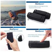 - Pesas de mano para mujeres y hombres, 1 libra, 2 libras, 3 libras, 4 libras, mancuernas suaves de 2, peso desmontable para caminar, para aerbic, trotar, correr - 2 libras x 2 + Negro - - Ver 1