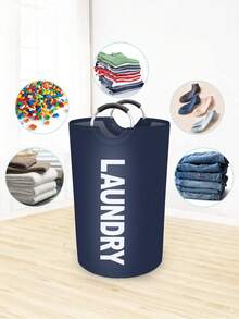 1个90升可折叠洗衣篮，衣物收纳篮，脏衣篮，洗衣篮，浴室脏衣收纳篮，新款洗衣篮，可折叠弹出式网篮，带提手脏衣篮，洗衣篮，洗衣篮，浴室收纳篮，篮子，收纳篮，可折叠洗衣篮