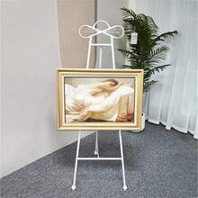 Folding Metal Easel Stand 145cm Tall Adjustable Art Easel For Display Painting Posters Wedding Signs - Un color - Ver 6