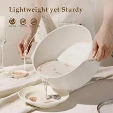 6 Qt Nonstick Soup Pot With Lid Cooking Pot, Easy Clean Non Stick Sauce Pot, Induction Cookware (White)