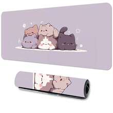 5pcs Cute Kitten Extra Large Mouse Pad, Gaming Desk Mat, Big Keyboard Pad, Washable, Non-Slip Rubber Base, Stitched Edge, Gift Mouse Pad, Desk Protector, Study Pad, Multiple Sizes Available, Computer Keyboard Mat, Laptop Pad Desk Accessories Office Supplies Office Office Desk Accessories Mousepad Mouse Pad For Desk - Five Cute Kittens - View 13