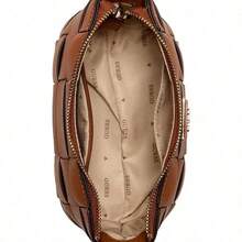 Guess Die mittelgroße weiße Einzelschulter-Umhängetasche mit gewebtem Design aus Kunstleder ist für den täglichen Einkauf und andere Anlässe geeignet WG966172-0FF