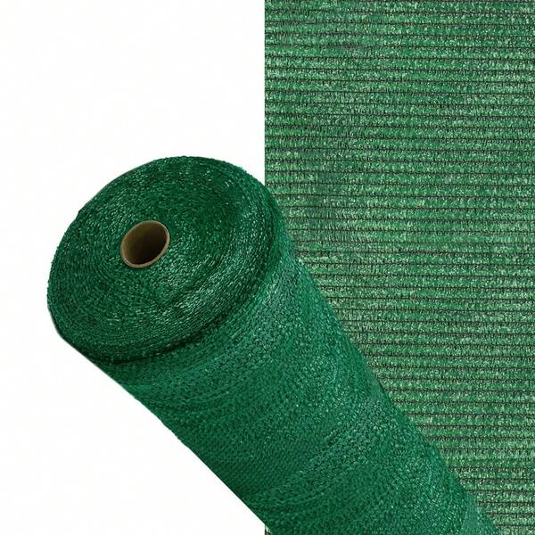 Malla sombreo rollo 1 x 50 metros, reduce radiación, protección jardín y terraza, regula temperatura, color verde claro