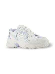 New Balance 新百伦 530 经典青少年女式运动鞋，运动高支撑减震轻便厚底标志色块易清洁健身跑步学校购物白蓝色 GR530WS - 白色和藍色 - 查看 4