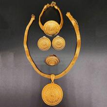 1 set colier, cercei, inel și brățară din aliaj de zinc, design african de lux, set de 4 bijuterii rafinate pentru femei