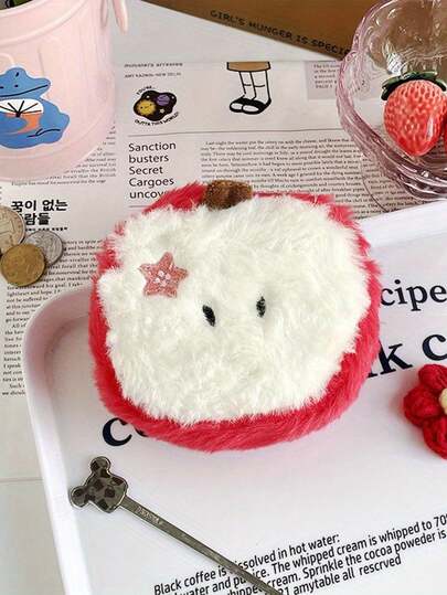 محفظة نسائية على شكل تفاحة جميلة ومنظم أحمر للأحمر شفاه - محفظة صغيرة بسحاب مع تصميم تفاحة حمراء، حمل يومي مدمج للعملات والبطاقات والمكياج - هدية عيد ميلاد/حفلة للسيدات (بوليستر متين)، محفظة جميلة، إكسسوار مرح، تصميم مبتكر، ملمس ناعم، محفظة جمالية رائعة، محفظة ناعمة، محفظة بطاقات، محفظة نسائية