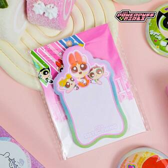 THE POWERPUFF GIRLS 1 Set Sticky Notes & Sticker Set – Fun, Colorful Notepads Featuring Bubbles, Blossom & Buttercup, Perfect For School, Office, Journals, DIY Projects, Gifts For Teens & Fans Of The Show