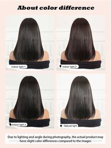 14英寸黑色短款波浪卷发假发，带刘海，层次分明，时尚合成纤维材质，舒适自然，适合度假、聚会和日常佩戴。 - 黑色 - 查看 5