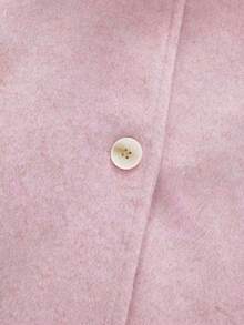 优雅宽松女士冬季外套 - 粉色 - 查看 8