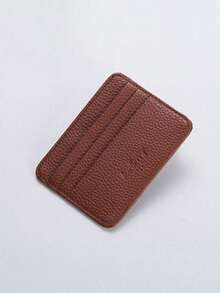 超薄PU信用卡钱包，带前置口袋，简约紧凑型口袋钱包，男女通用，迷你钱包，女士零钱包 - 彩色 - 查看 7