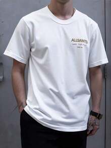 Men's T-Shirt Graphic Letrar All Saints Academia Street - 白色 - 查看 4