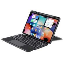 DUX DUCIS 1 DUCIS Tastiera nera compatibile con iPad, Galaxy Tab, XM Pad, con custodia protettiva, design a due parti versatile con 4 posizioni di supporto, facile da usare e da connettere con risposta rapida (Nota: Stiamo per aggiornare l'imballaggio, quindi potrebbero esserci una combinazione di nuovi e vecchi pacchetti)