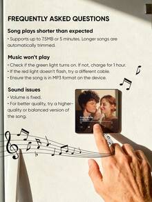 1pc Custom Music Album Fridge Magnet, Customized Magnet For Refrigerator, Customizable Photo Album Refrigerator Magnet, Personalized Music Player With Photo, Song, Album Cover, Fridge Magnet Can Play Songs, Custom Gift, Personalized Gift