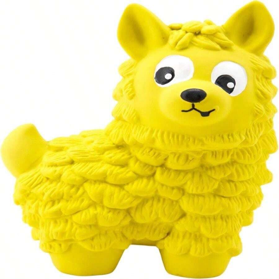 Outward Hound Tootiez Sheep Grunting Latex Rubber Dog Toy, Small - ColorE - 查看 1