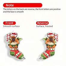 925 Silver 2D Tablet, 1 Pair Of Cartoon Santa Claus And Stocking Pendant Earrings - Red And White Earrings, Suitable For Women's Christmas Clothing, Christmas Gifts, Women's Autumn And Winter Jewelry, Fashionable Pendant Earrings - Autumn Design, Stainless Steel Hooks, Perfect For Thanksgiving, Holiday Shoppers, Daily Wear, Music Festivals