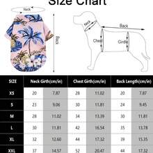 Small & Medium Dog Summer Thin Pineapple Hawaiian Printed Pet Shirt Short Sleeve