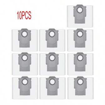10 sacchetti monouso di grande capacità per aspirapolvere robot Roborock Q5 / Q5+ / Q5 Max+ / Q7 / Q7+ / Q7 MAX / Q7 Max+ / S7 Pro Ultra / S7 Max Ultra / S7 MaxV Ultra / S8+ / S8 Pro Ultra / Q8 Max+